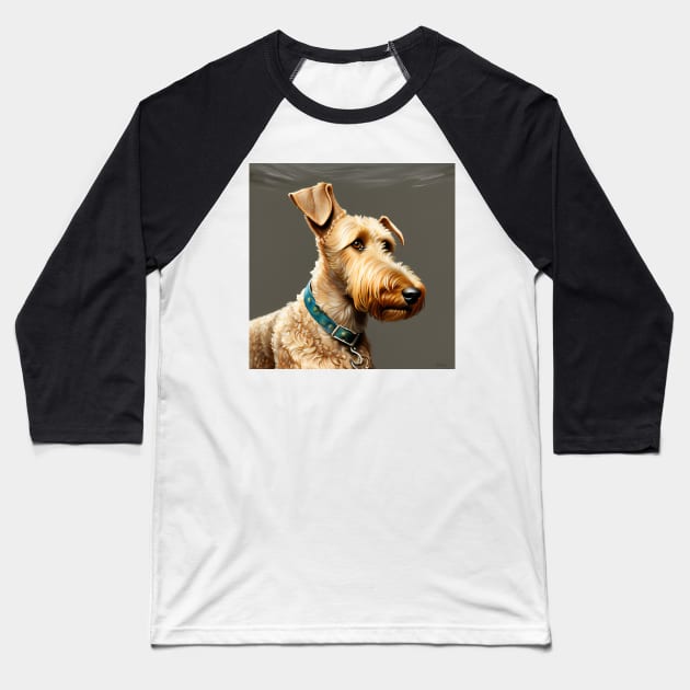 Airdale Terrier Art Baseball T-Shirt by Shadowbyte91